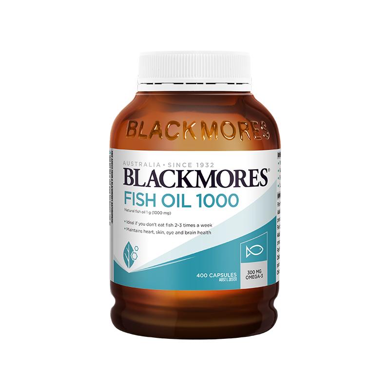 Blackmores Fish Oil 1000 400Caps  澳佳寶深海原味魚油 400粒