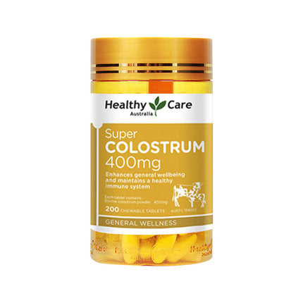 Healthy Care Super Colostrum 200 Caps 牛初乳咀嚼片200粒