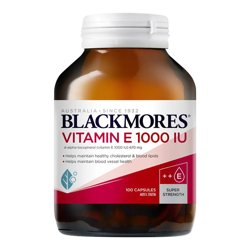 Blackmores Natural Vitamin E 1000IU 100 Capsules 天然維E膠囊