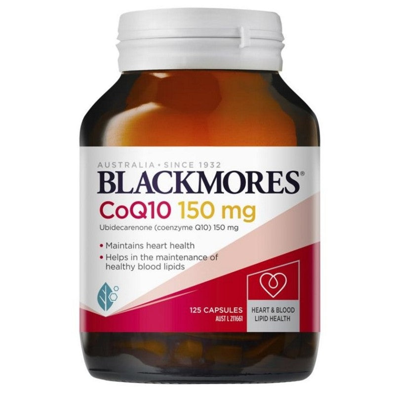 Blackmores Q10 150mg 125 Capsules  輔酶Q10 150mg 125粒特惠裝