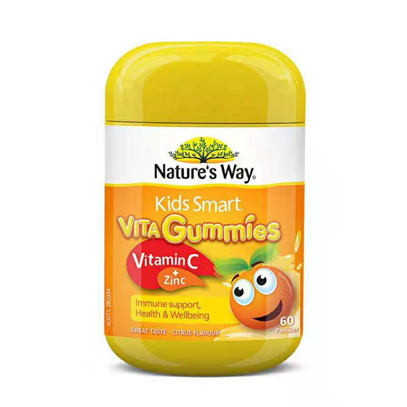Nature's Way Kids Vitamin C+ Zinc 60 Caps 佳思敏兒童軟糖-VC+鋅 60粒