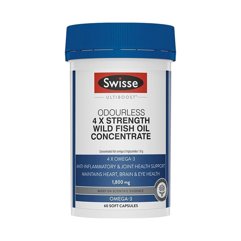 Swisse UB 4 x STRENGTH WILD FISH OIL CONC 60四倍魚油 60粒