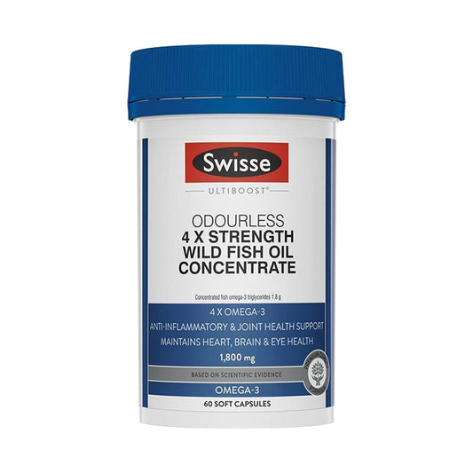 Swisse UB 4 x STRENGTH WILD FISH OIL CONC 60四倍魚油 60粒