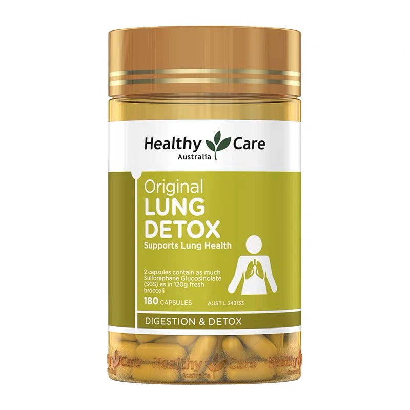 Healthy Care lung detox 180 cap清肺片180粒