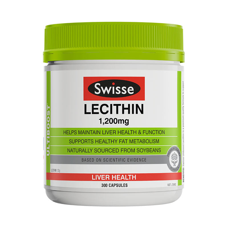 Swisse Lecithin 1200mg 300 Capsules 大豆卵磷脂300粒