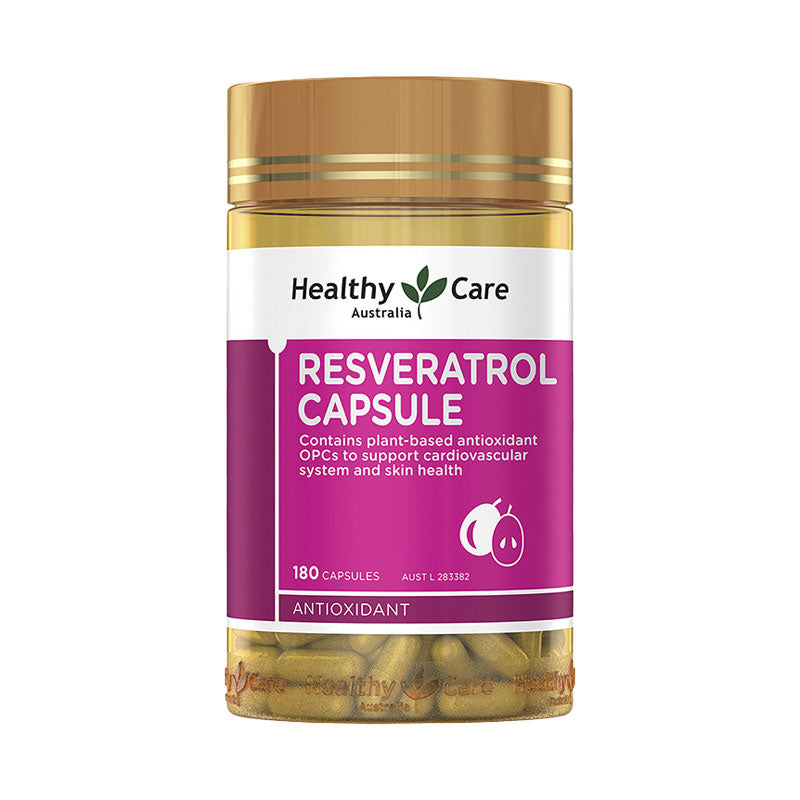 Healthy Care Resveratrol 180 Capsules白藜蘆醇膠囊180粒