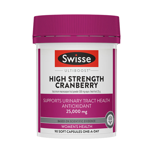 Swisse High Strength Cranberry 25000mg 90capsules 蔓越莓膠囊 90粒