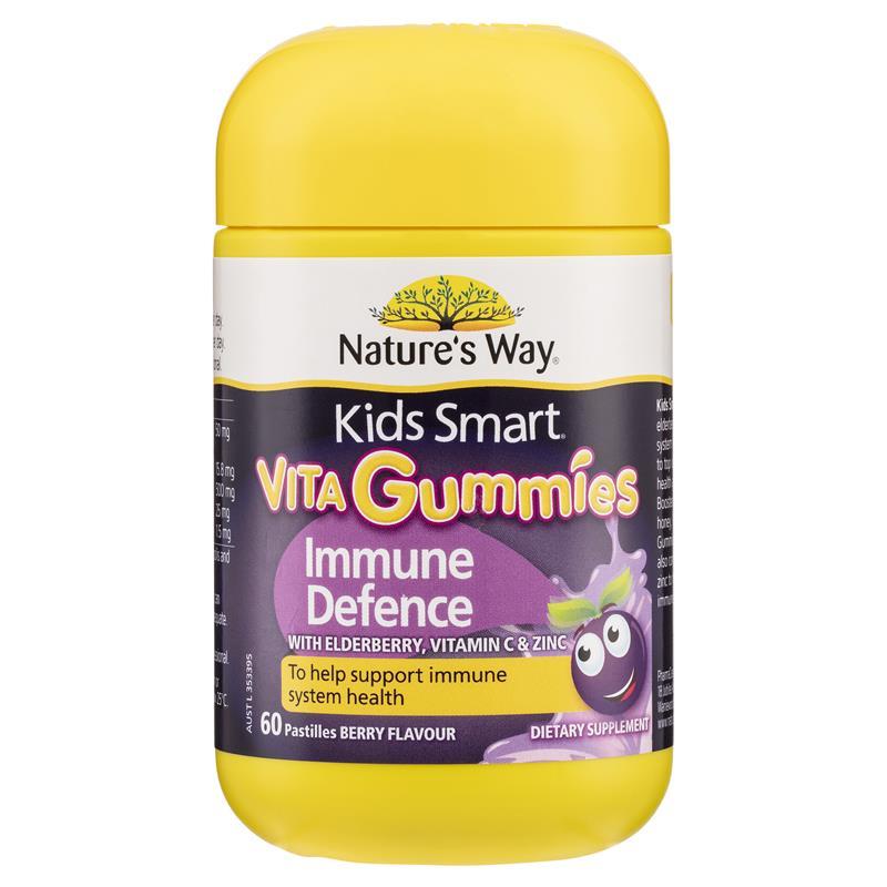 Nature's Way Kids smart Cold*Flu Immunity 60Tabs佳思敏黑接骨木軟糖60粒