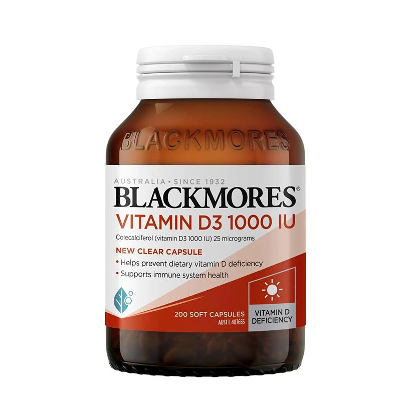 Blackmores vitamin D3 1000IU 200 caps 維生素D3 1000IU 200 粒