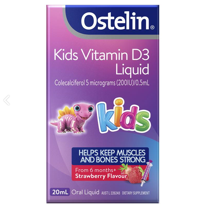 Ostelin Vitamin D Liquid Kids 20ml 奧斯特林兒童滴劑 20ml （0-12周歲適用）
