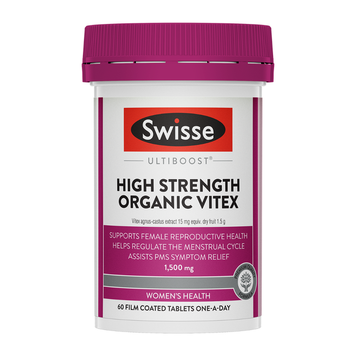 Swisse High strength organic vitex 60 Cap Swisse 高濃度圣潔莓片1500