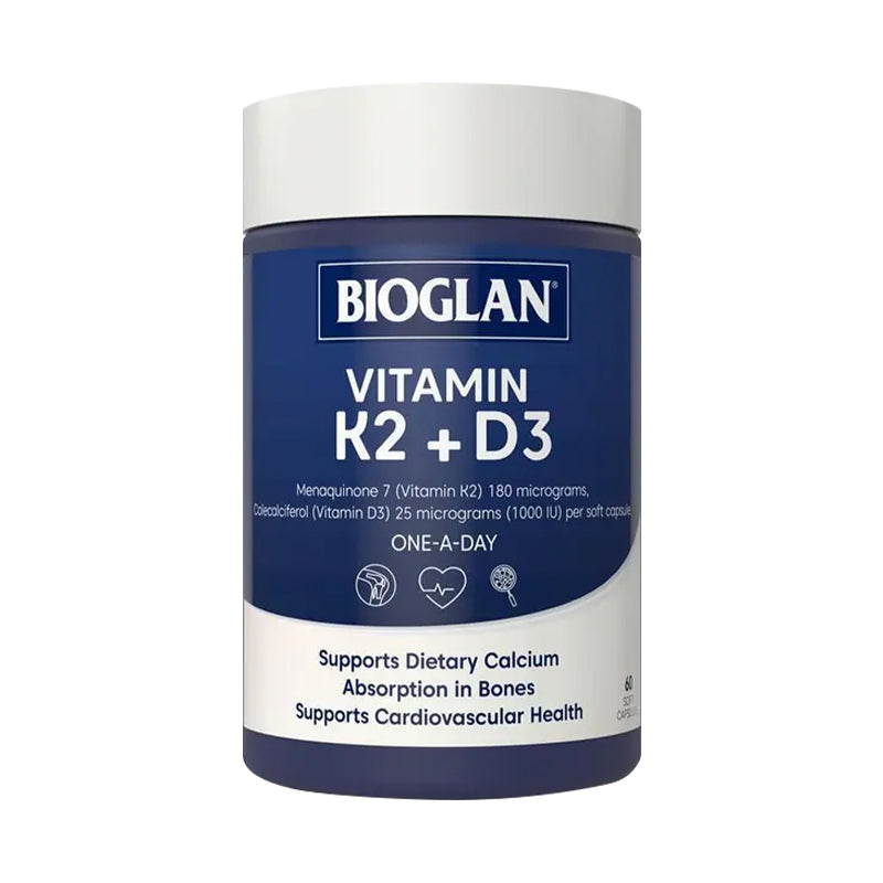 Bioglan K2 + D3 60s  維生素k2+d3 60粒