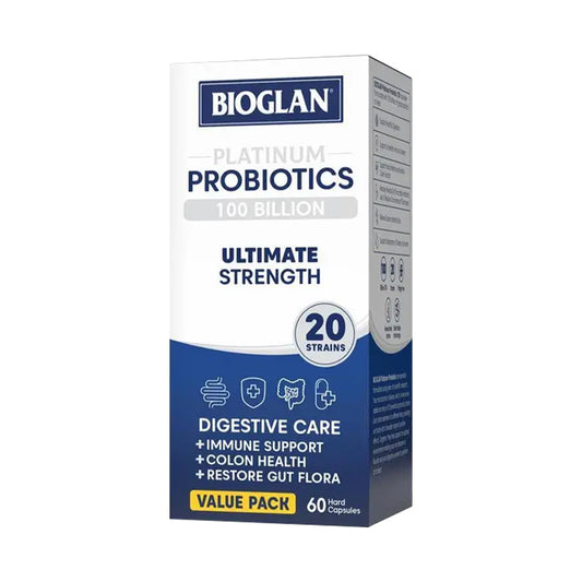 Bioglan Platinum Probiotic 100B 60s  鉑金益生菌1000億 60粒