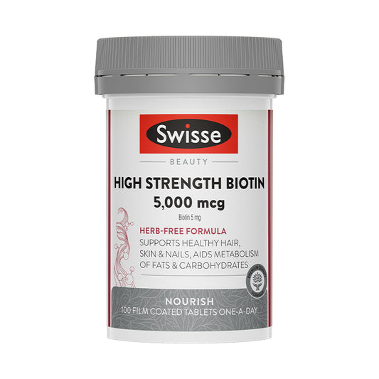 Swisse Beauty High Strength Biotin 5000mcg 100 Tab 生物素5000mc