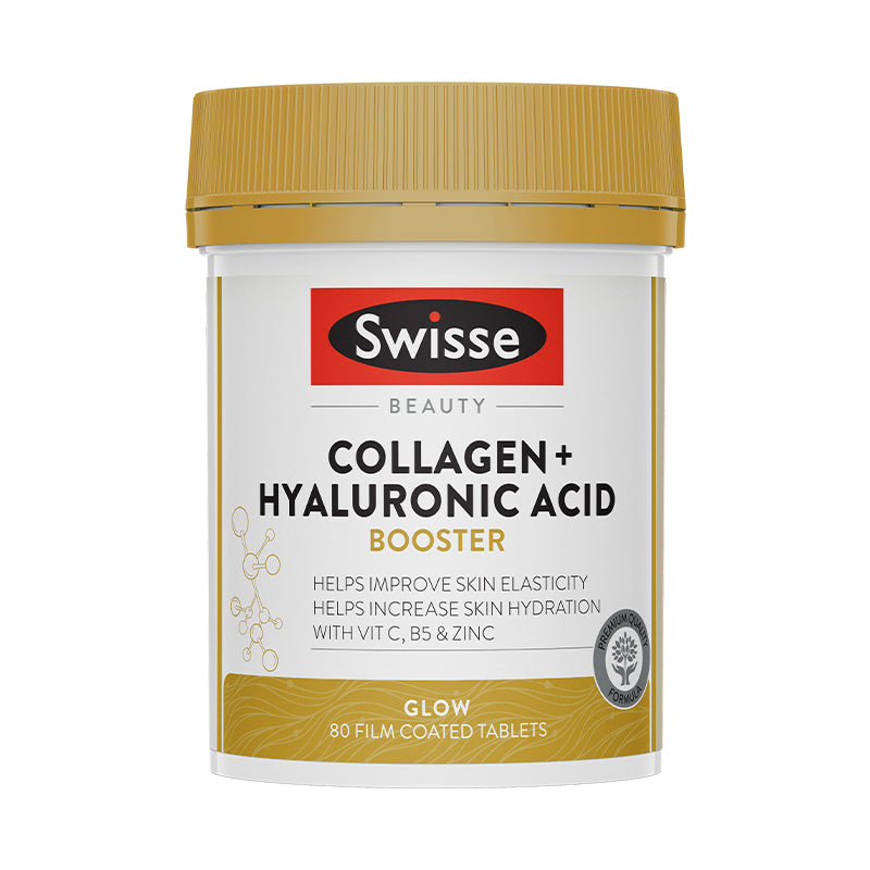 Swisse Beauty Collagen + Hyaluronic Acid Booster 80 Tab  膠原蛋
