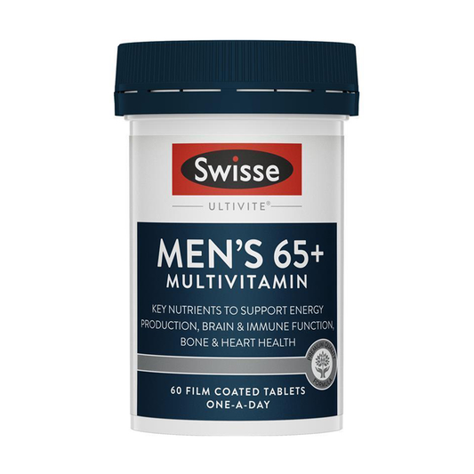 Swisse Men‘s 65+ Multivitamin 60 Tabs  斯維詩 男士復合維生素 65+ 60粒