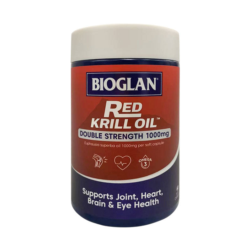 BIOGLAN RED krill oil double strength 1000mg 寶蘭磷蝦油加強版1000mg