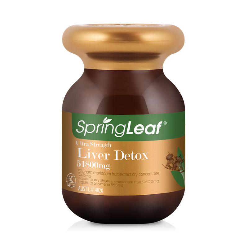 Spring Leaf Liver Detox 51,800mg 60Cap  高含量護肝51800mg 60粒