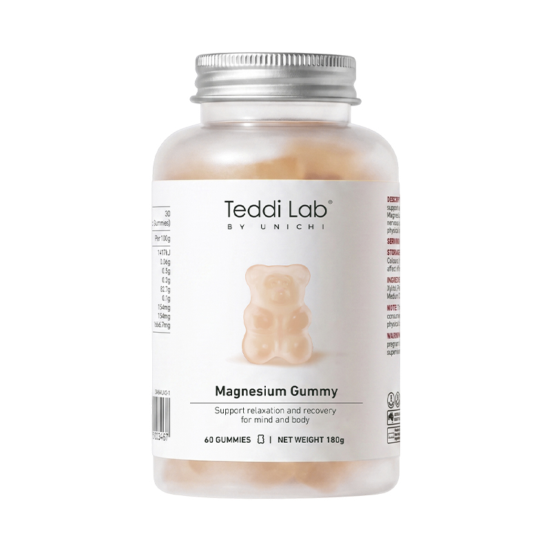 teddi lab by Unichi Magnesium Gummy 60s  鎂夢小熊軟糖  60粒