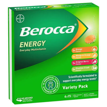 Berocca 拜維佳維他命發泡錠｜12種規格