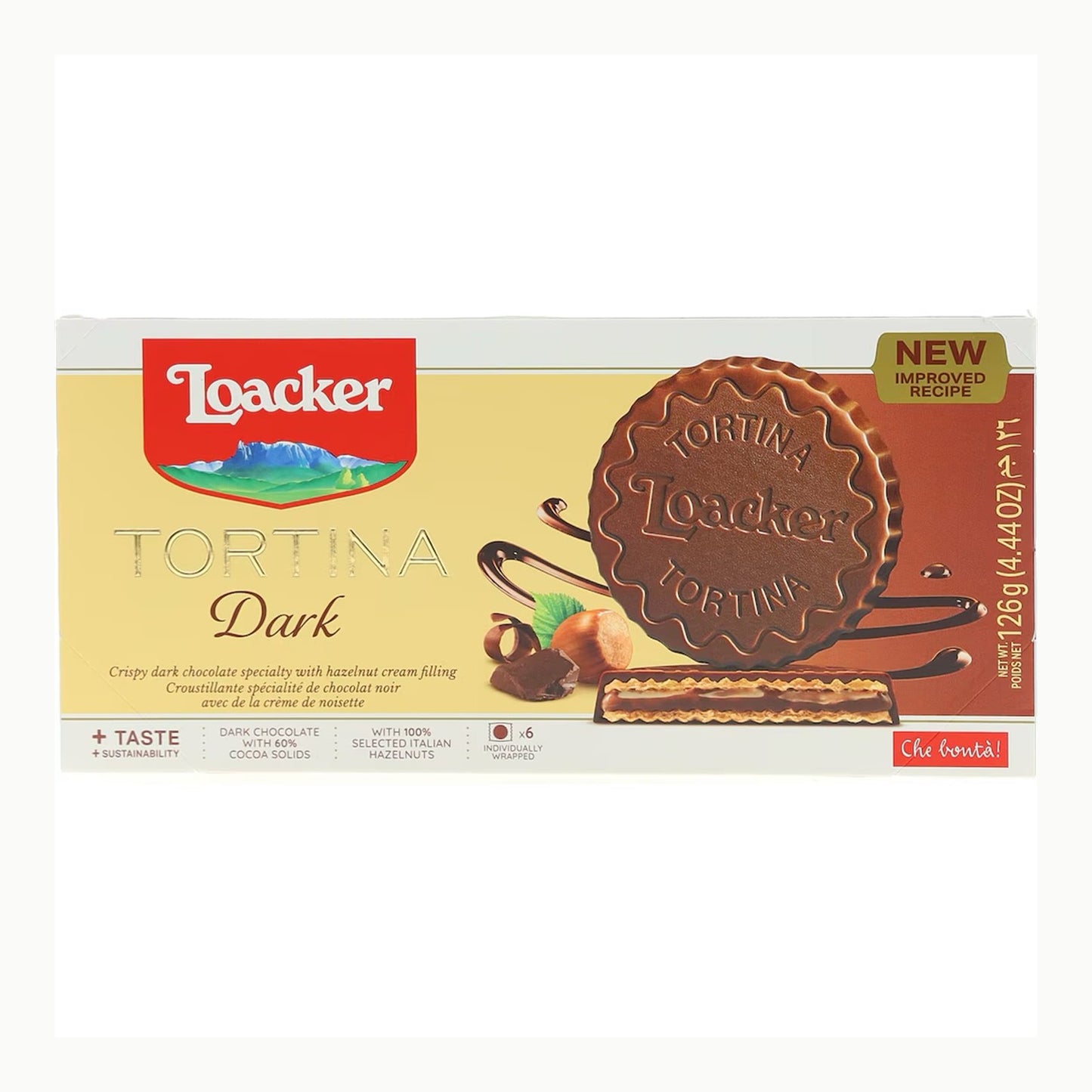 Loacker Tortina 榛果巧克力威化餅｜原味・黑巧克力 126g