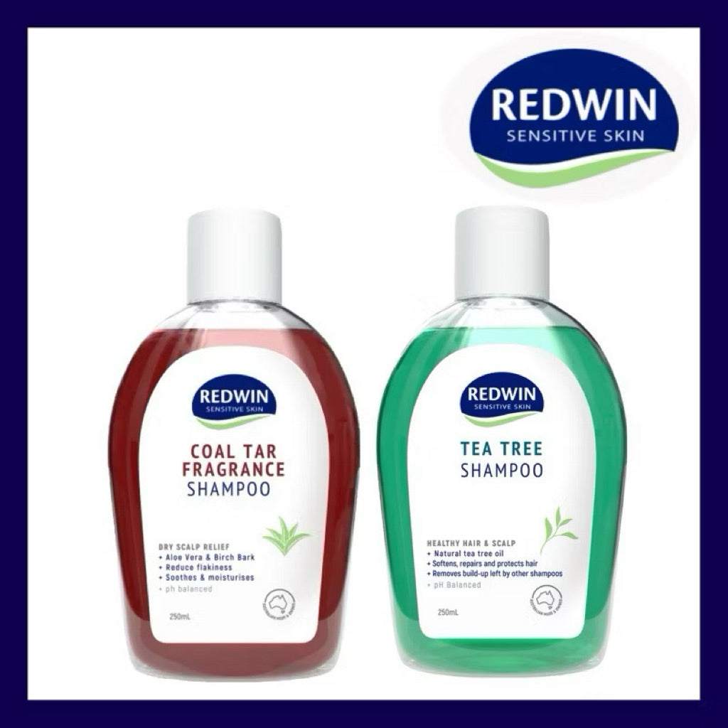 Redwin 茶樹・煤焦洗髮精｜250ml 2款