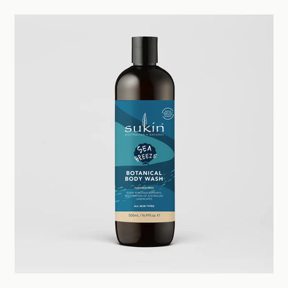 Sukin 蘇芊草本沐浴乳 500ml｜經典・佛手柑・海風