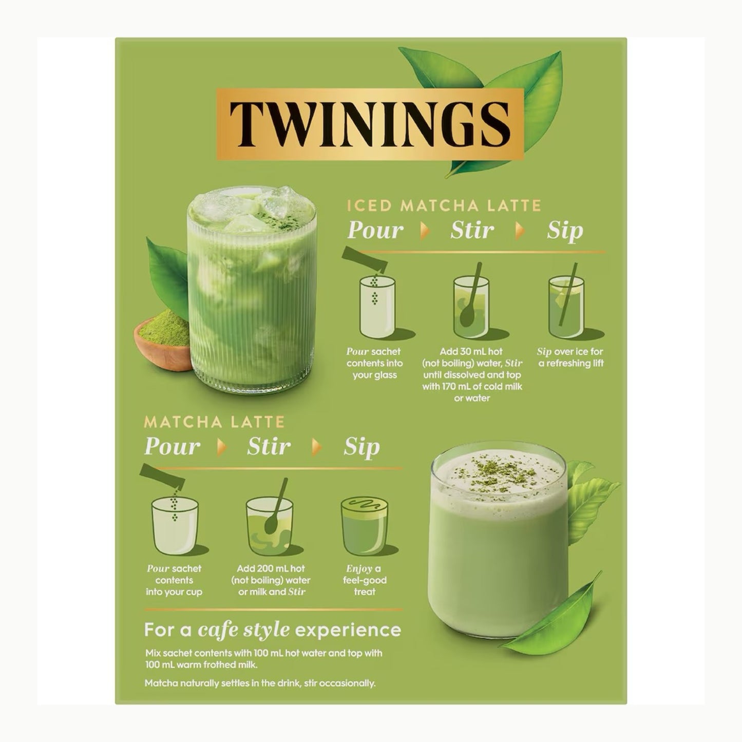 Twinings 唐寧 Chai Latte・Matcha Latte｜8包入
