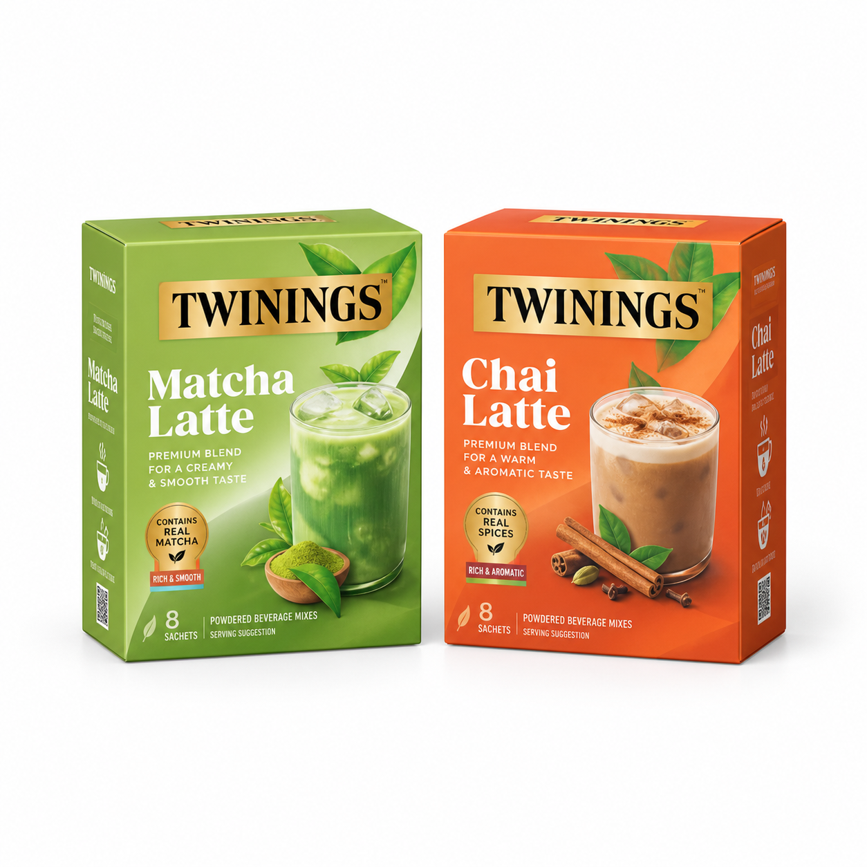 Twinings 唐寧 Chai Latte・Matcha Latte｜8包入